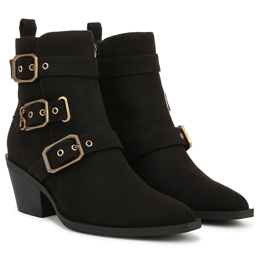 Sam and Libby by Sam‎ Edelman Finnley Western Gold Buckle Bootie/Boots | NEW/NIB